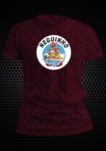 Camiseta Algodão – Bordô Mescla – 804B