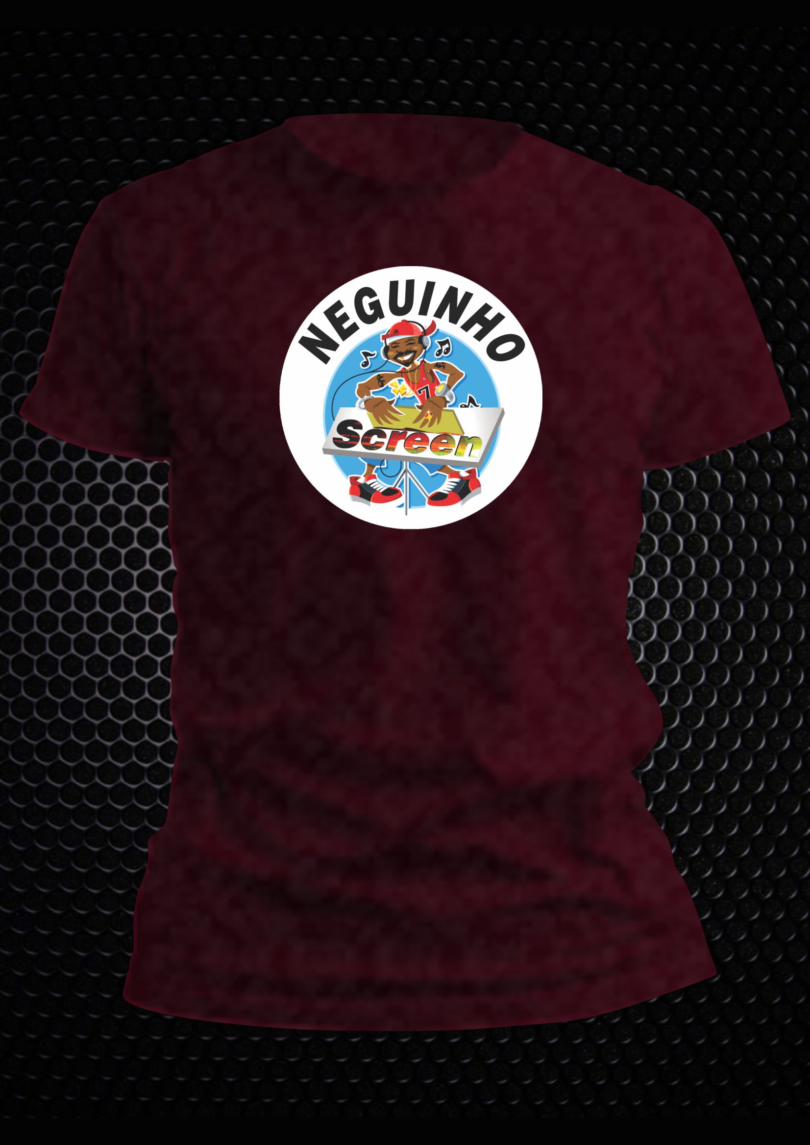 Camiseta Algodão – Bordô Mescla – 804B