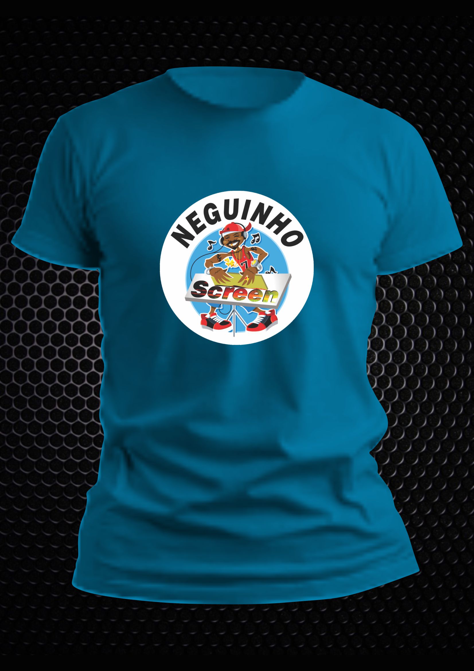 Camiseta Algodão – Turquesa – 027