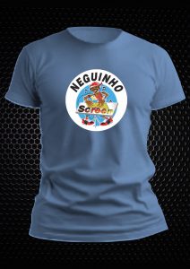 Camiseta Algodão – Azul Médio – 031