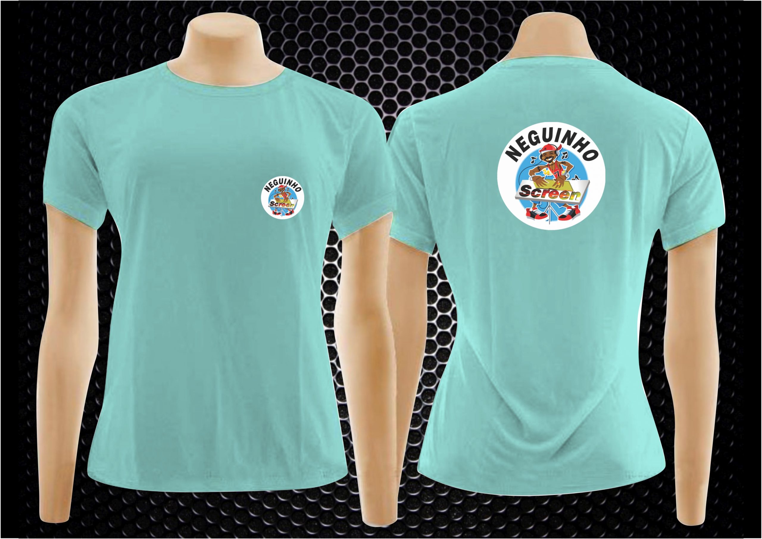 Camiseta Fem. – Verde Água – 018